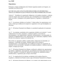 LEY N° 27499_ LEY MICAELA DE CAPACITACIÓN OBLIGATORIA EN GÉNERO PARA TODAS LAS PERSONAS QUE INTEGRAN LOS TRES PODERES DEL ESTADO.pdf