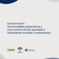 Conservación de humedales altoandinos y la minería de litio ajustada a estándares sociales y ambientales <br />
